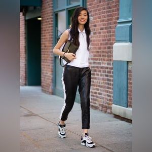 ❤️Rag and Bone New York NWT Dakar Black 100% Lambskin Cropped Leather Pants. 6.